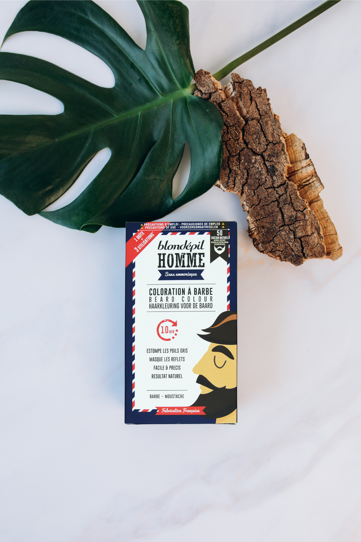 Coloration à Barbe Chatain Naturel n°50