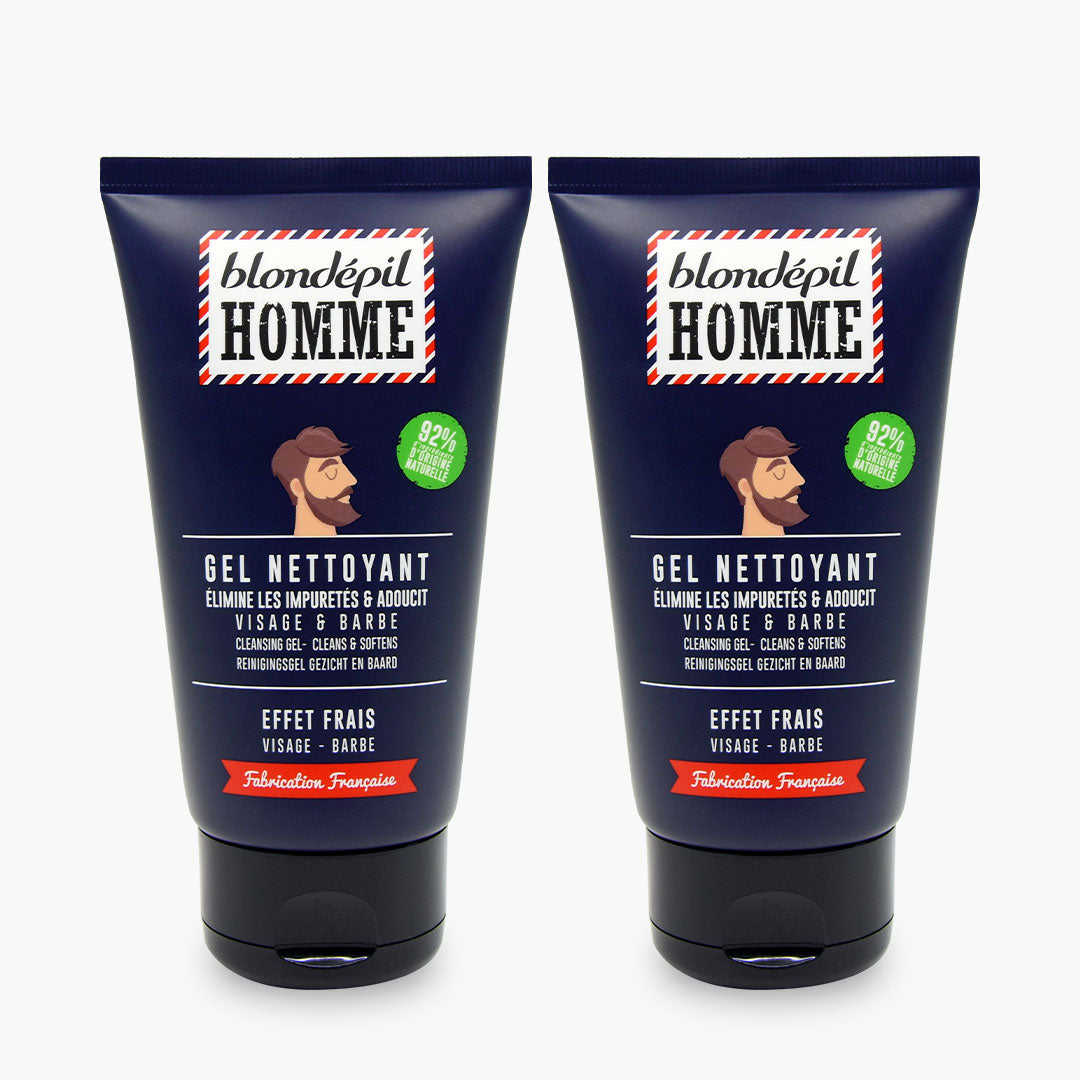Lot de 2 gels nettoyants visage