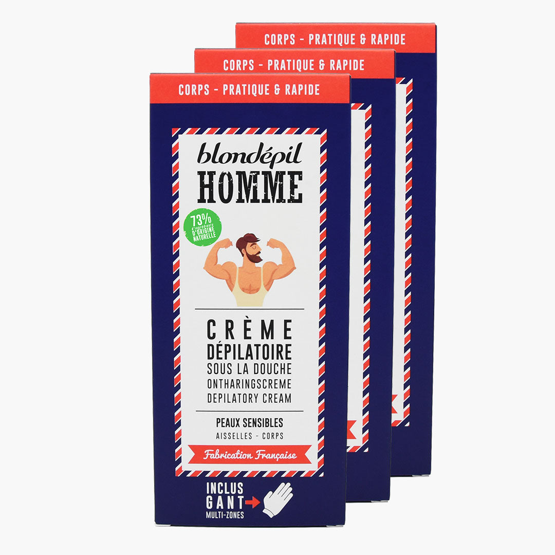 Lot de 3 Crèmes Dépilatoires Corps Aisselles