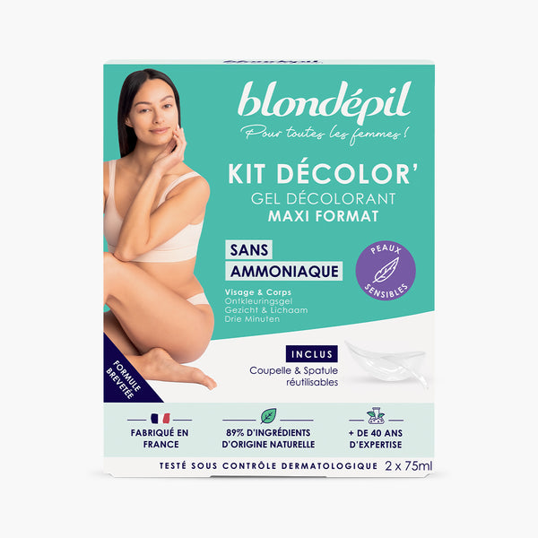 Kit Decolor’ Gel Decolorant Maxi Format Sans Ammoniaque - Visage Et Corps
