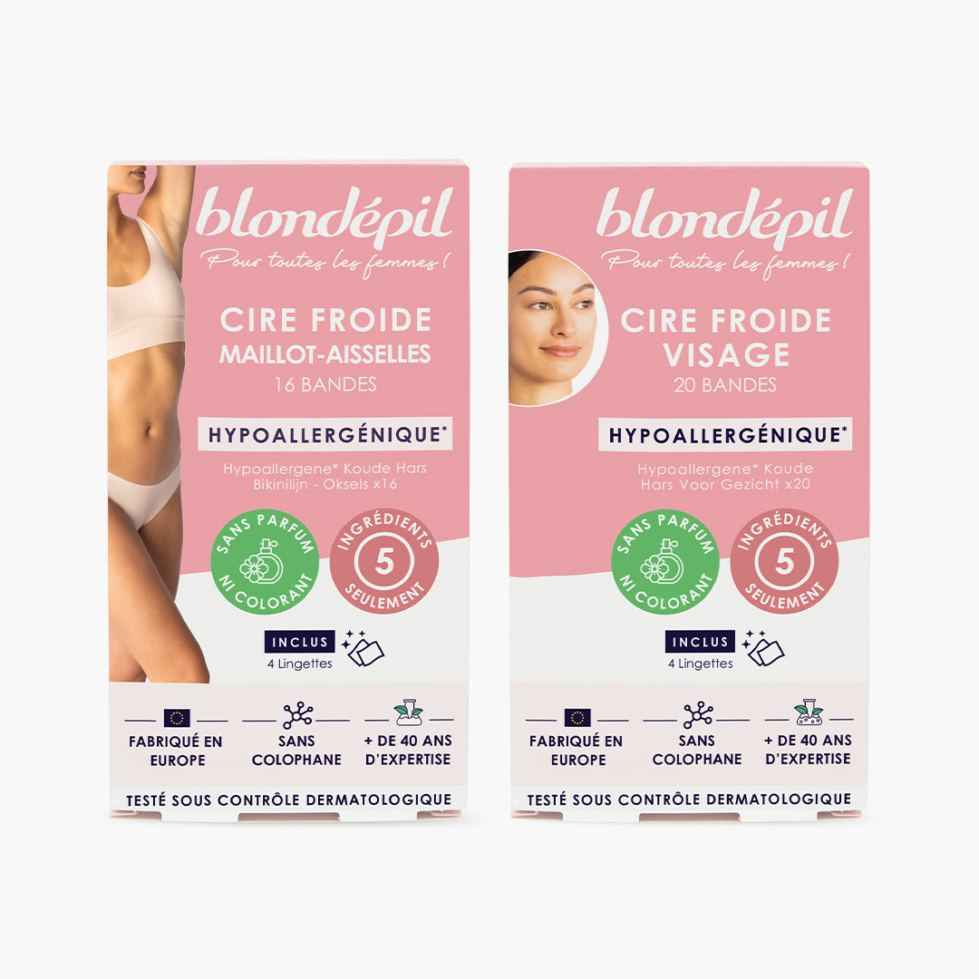 Blondepil-Lot_2_Cires_Hypoallergeniques_Maillot_Aisselles_Visage-1