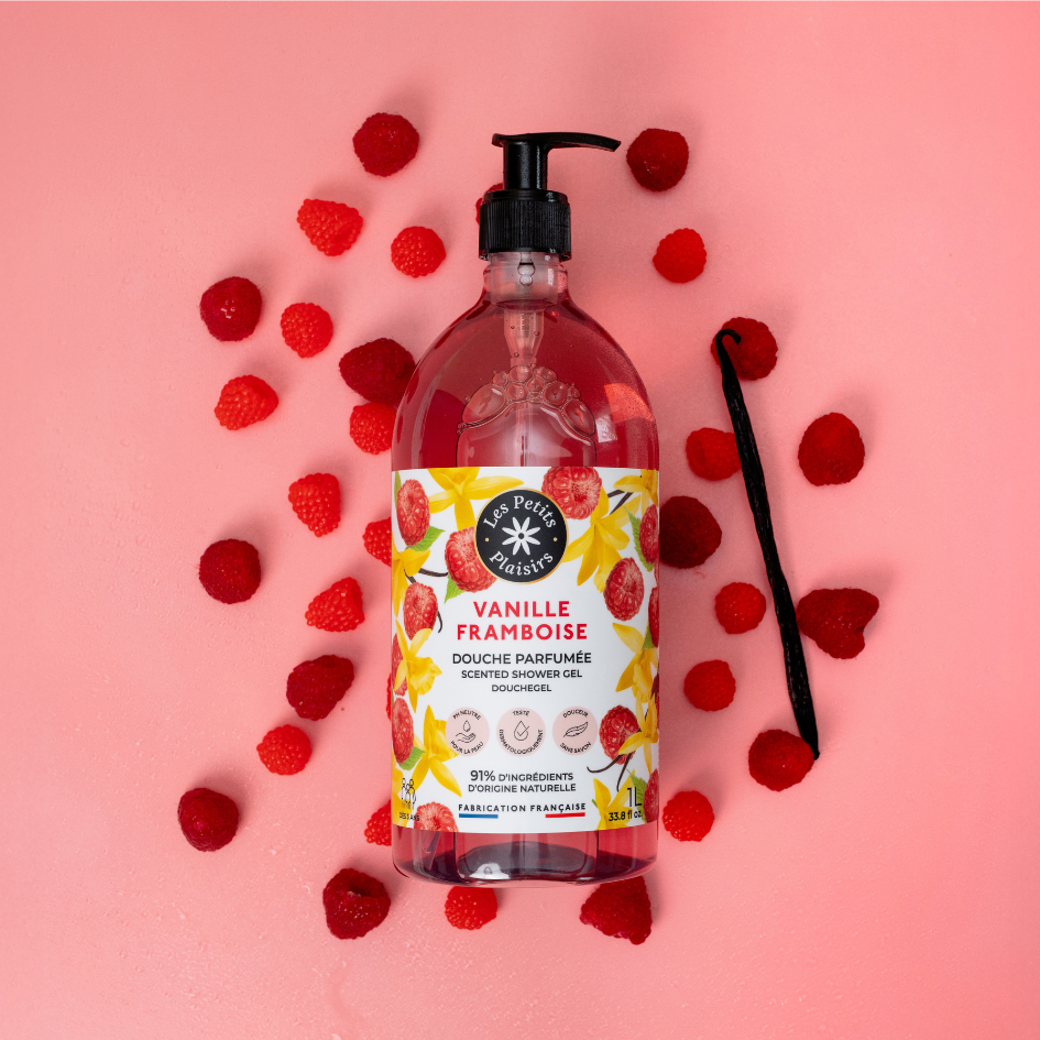 Gel douche Vanille Framboise