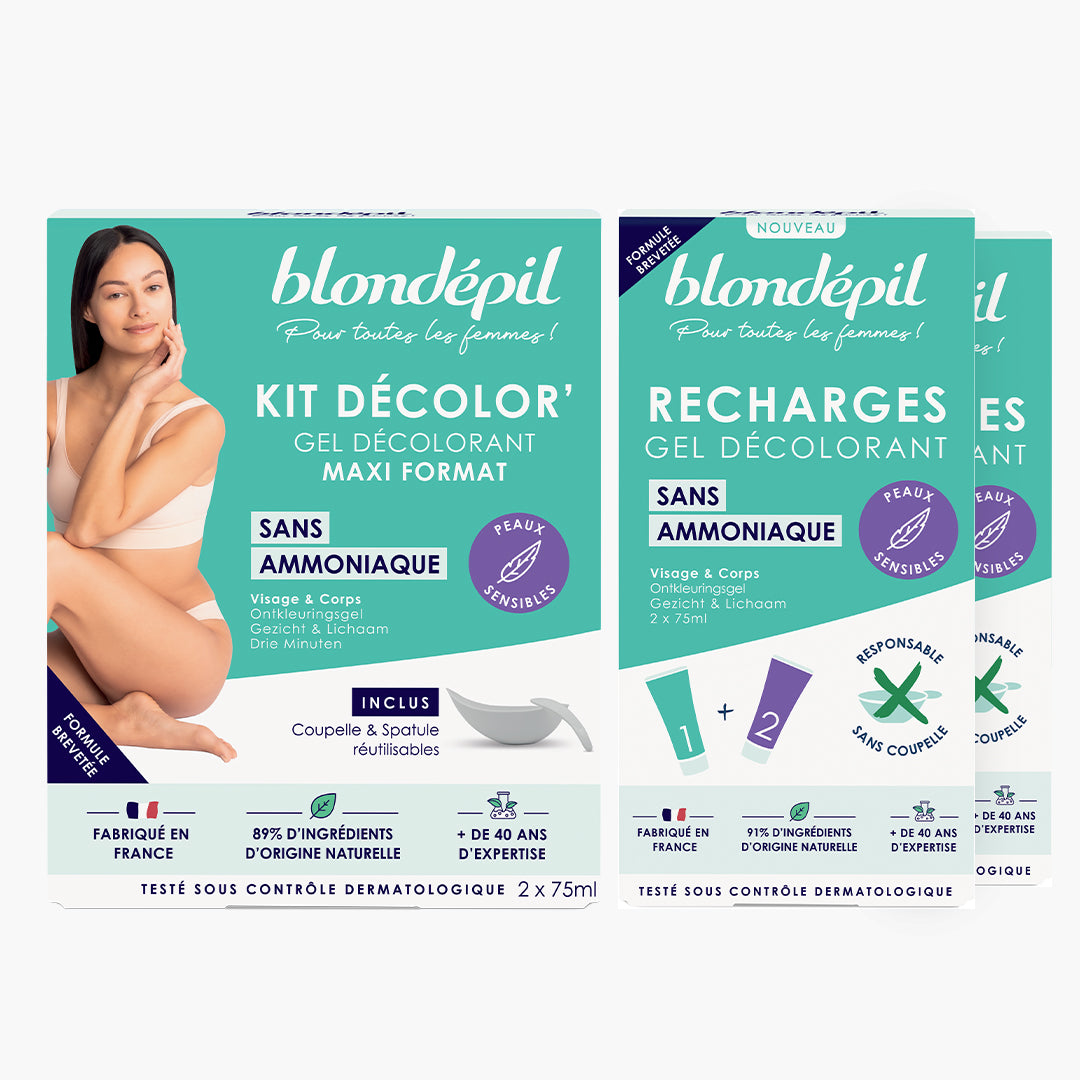 Lot DECOLOR' sans Ammoniaque maxi Format + 2 recharges