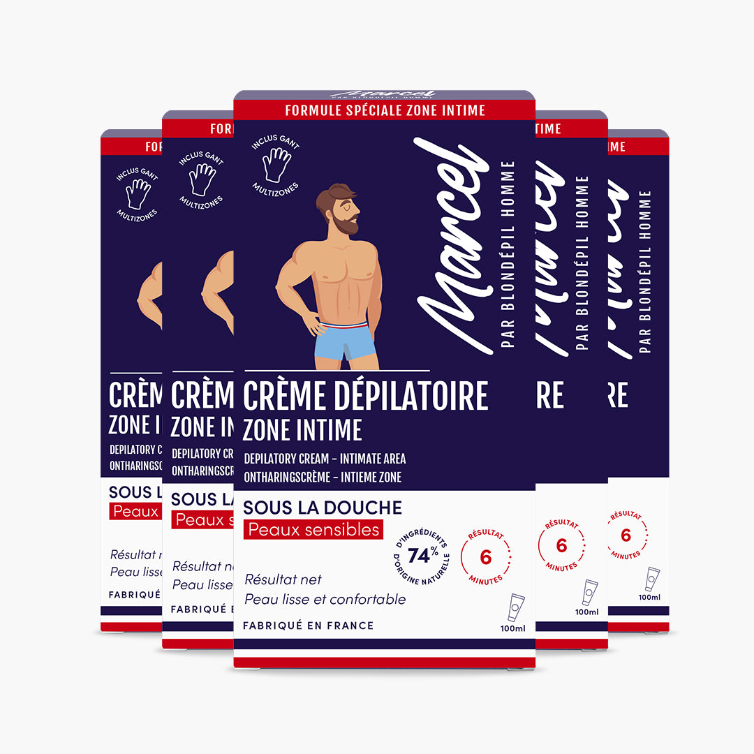 Lot de 5 Crèmes Dépilatoire zone intime