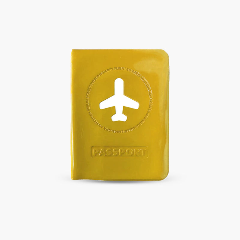 Protège passeport jaune